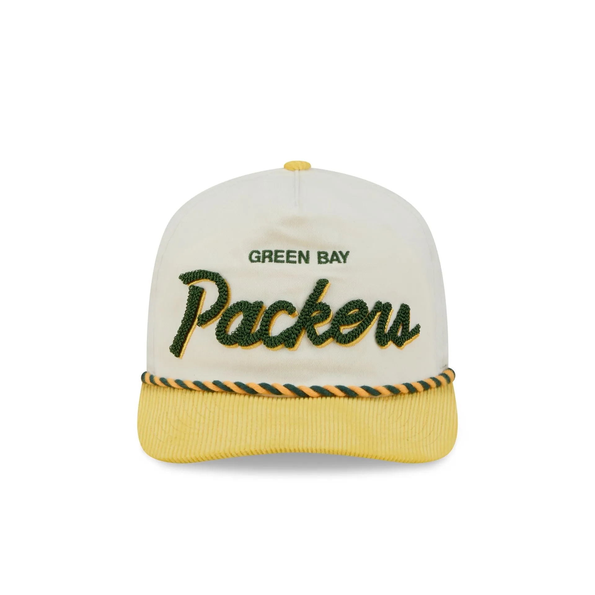 Green Bay Packers Retro Pack Script Rope 19TWENTY Snapback Hat sold by New Era product image thumbnail 2