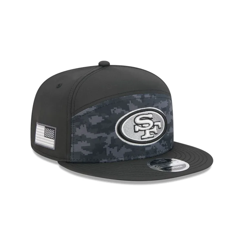 San Francisco 49ers 2026 Salute to Service Split Panel 9FIFTY Snapback Hat made by New Era