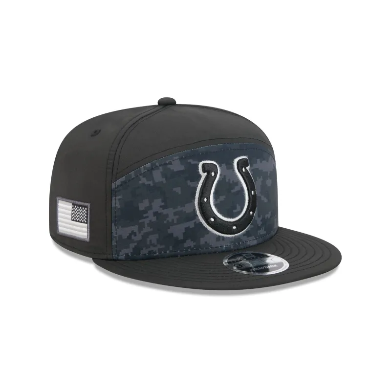 Indianapolis Colts 2026 Salute to Service Split Panel 9FIFTY Snapback Hat made by New Era