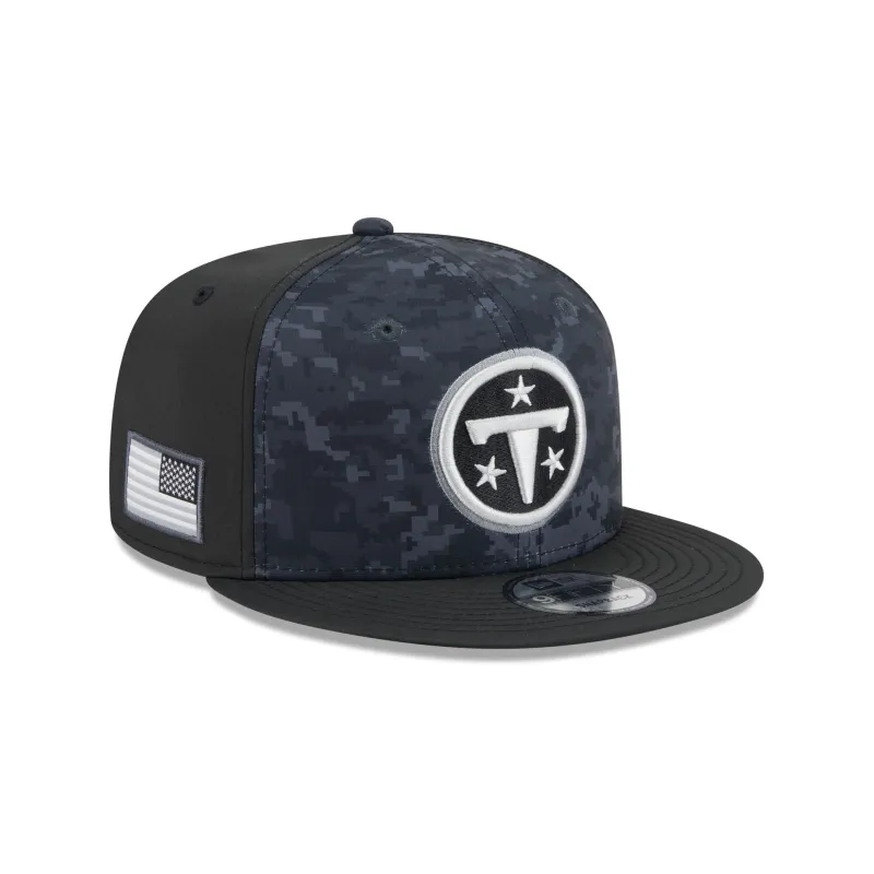 Tennessee Titans 2026 Salute to Service 9FIFTY Snapback Hat made by New Era