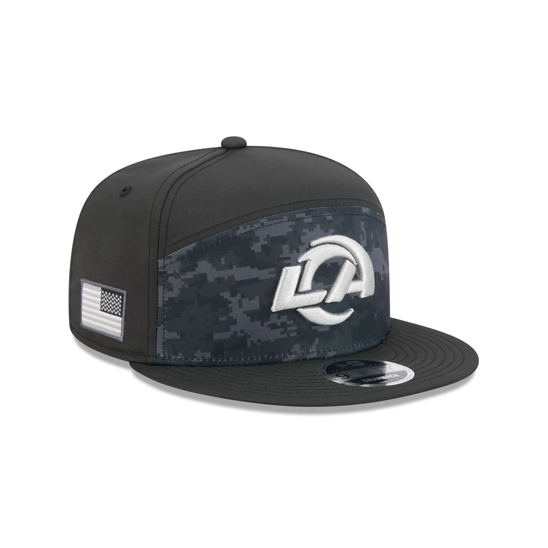 Los Angeles Rams 2026 Salute to Service Split Panel 9FIFTY Snapback Hat sold by New Era