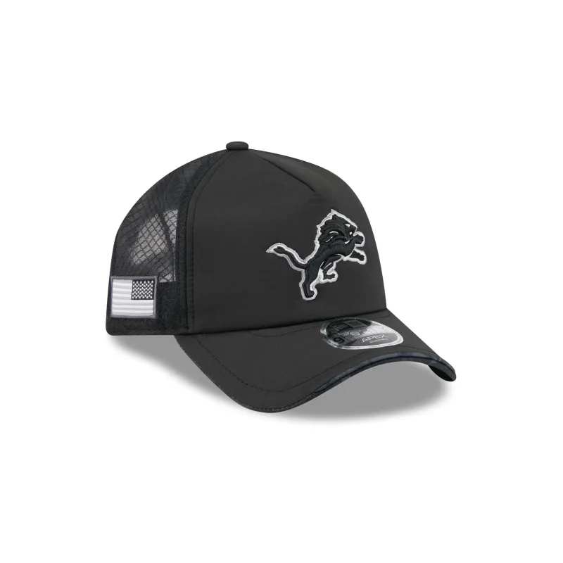 Detroit Lions 2026 Salute to Service 9FORTY APEX Snapback Hat made by New Era