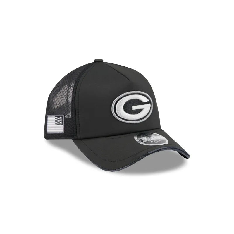 Green Bay Packers 2026 Salute to Service 9FORTY APEX Snapback Hat made by New Era
