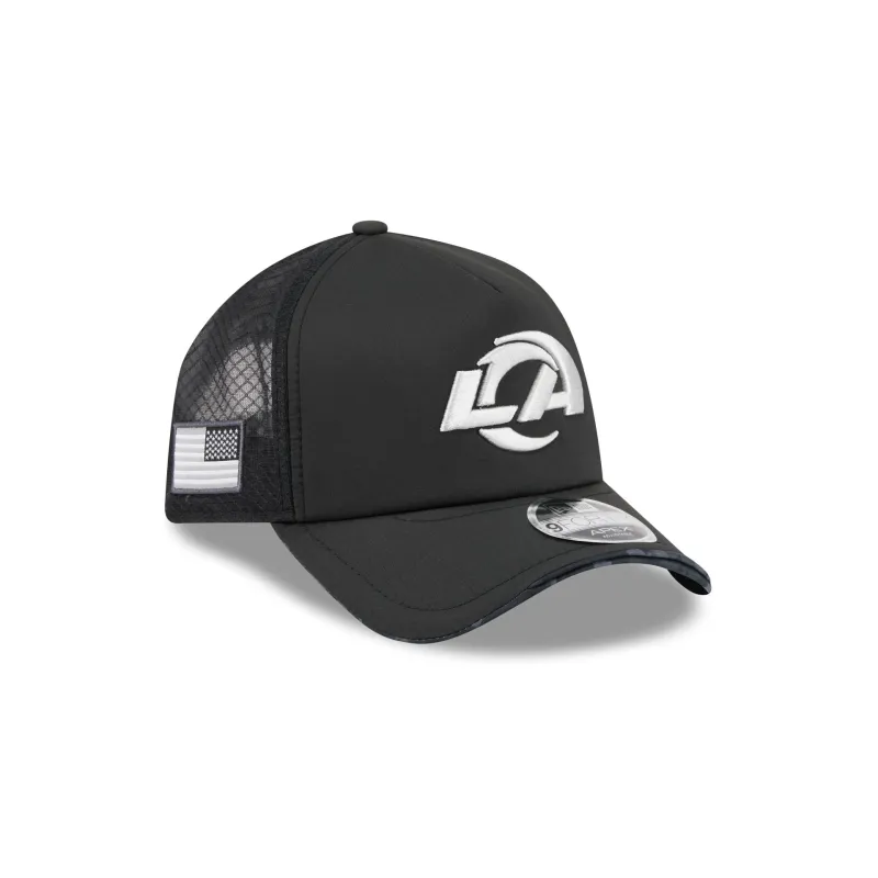 Los Angeles Rams 2026 Salute to Service 9FORTY APEX Snapback Hat made by New Era
