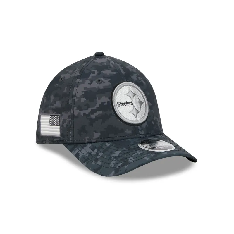 Pittsburgh Steelers 2026 Salute to Service 39THIRTY M-Crown Stretch Fit Hat made by New Era