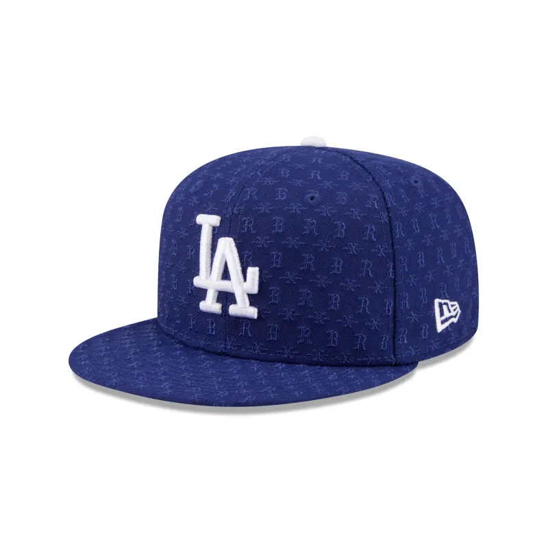 Born x Raised x Los Angeles Dodgers All Over Royal Blue 59FIFTY Fitted Hat made by New Era