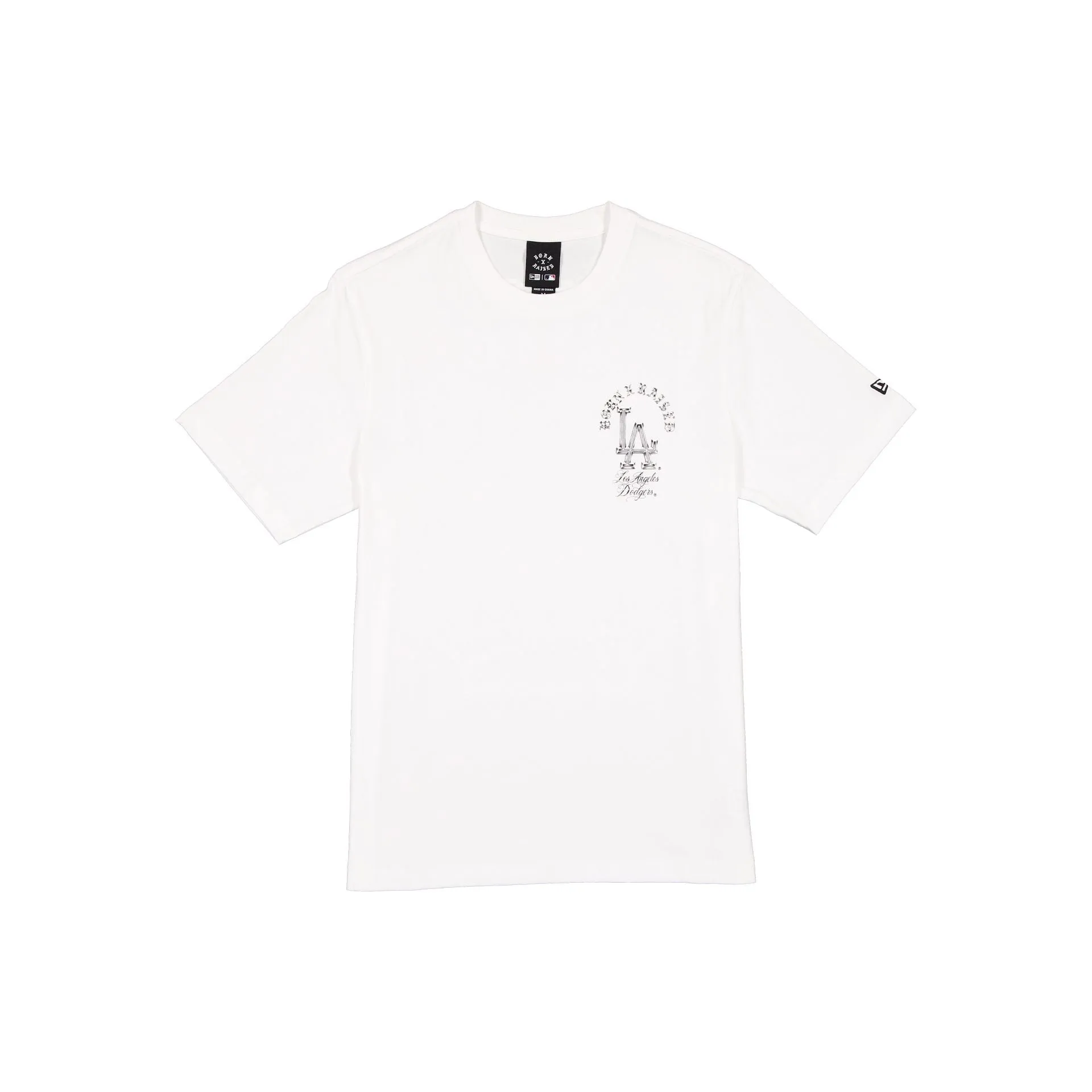 Born x Raised x Los Angeles Dodgers Masks White T-Shirt sold by New Era