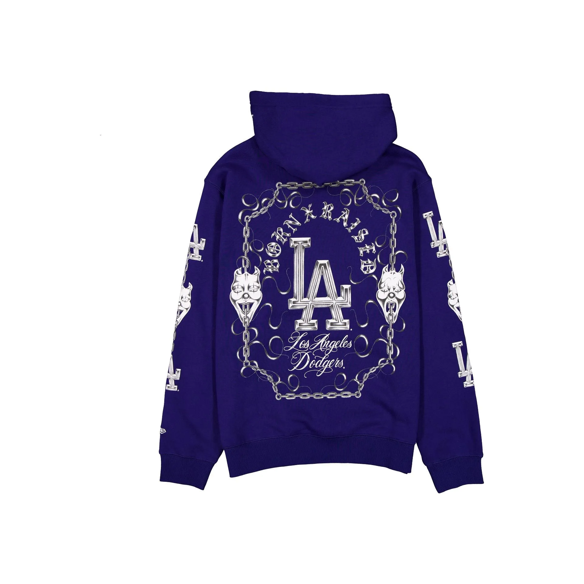 Born x Raised x Los Angeles Dodgers Masks Royal Blue Hoodie sold by New Era product image thumbnail 2