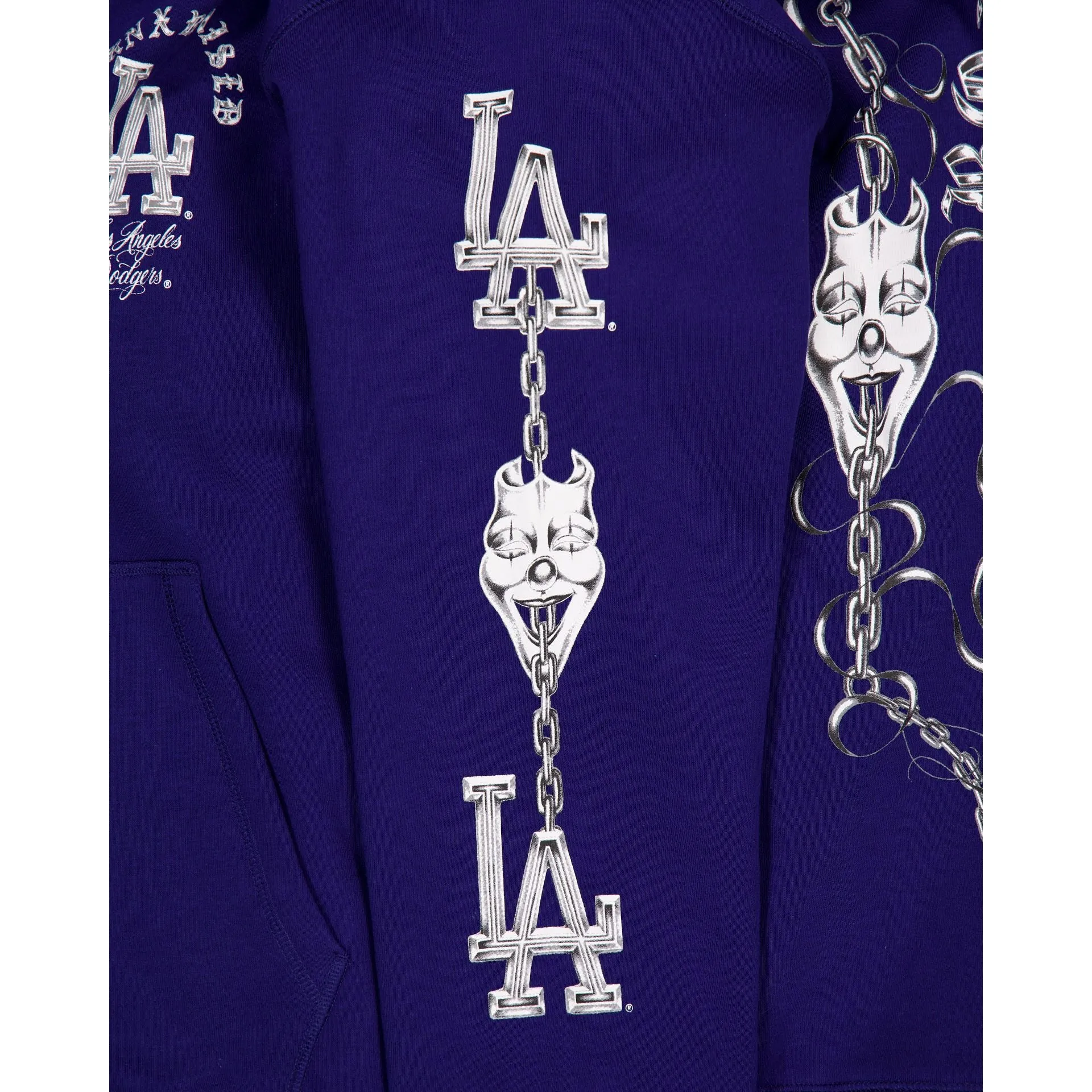 Born x Raised x Los Angeles Dodgers Masks Royal Blue Hoodie sold by New Era product image thumbnail 3