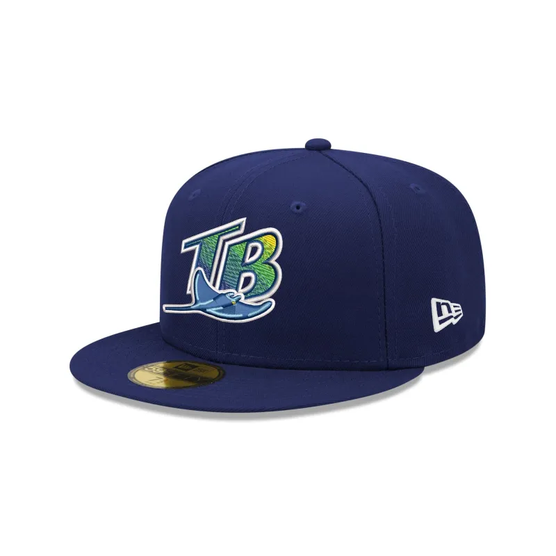 Tampa Bay Rays Authentic Collection Road 59FIFTY Fitted Hat made by New Era