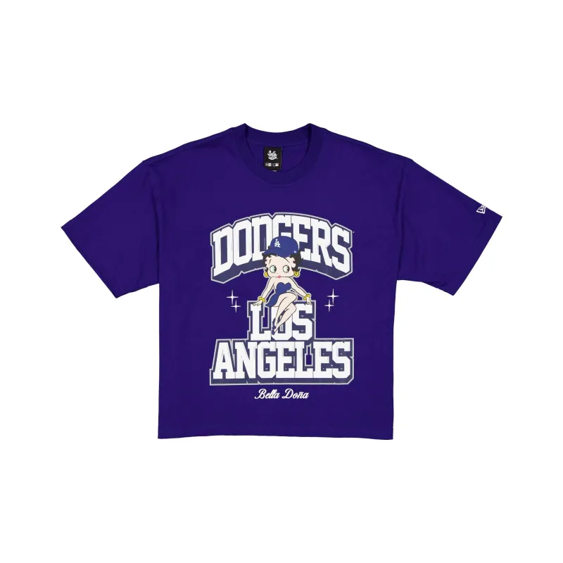 Bella Doña x Betty Boop x Los Angeles Dodgers Dark Royal T-Shirt made by New Era