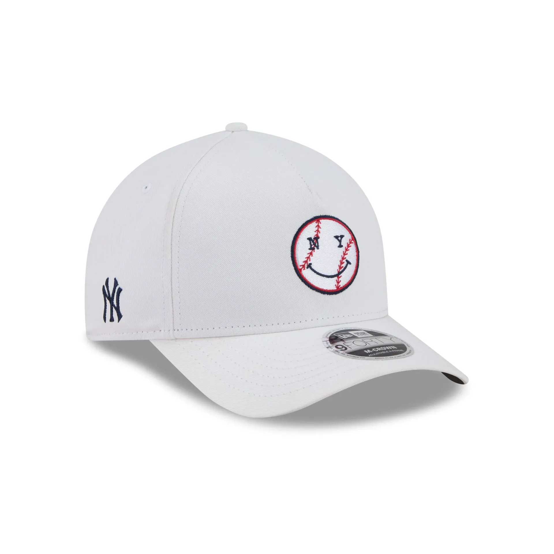 New York or Nowhere x New York Yankees Optic White Baseball 9FORTY M-Crown A-Frame Snapback Hat sold by New Era