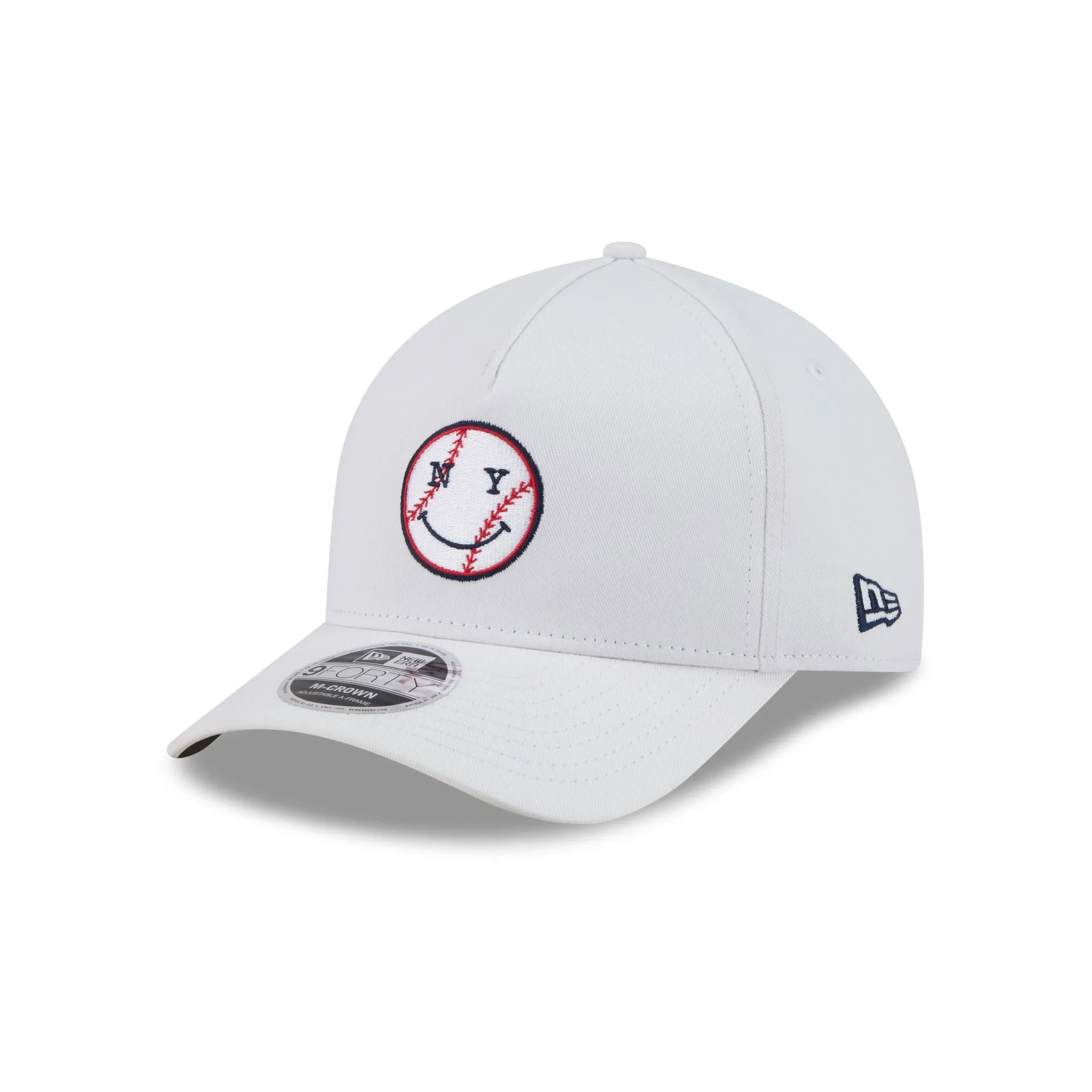 New York or Nowhere x New York Yankees Optic White Baseball 9FORTY M-Crown A-Frame Snapback Hat sold by New Era product image thumbnail 3