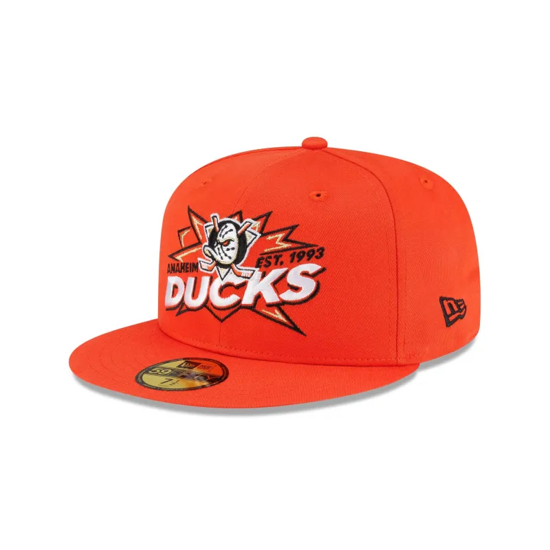 Anaheim Ducks Top Shelf 59FIFTY Fitted Hat made by New Era