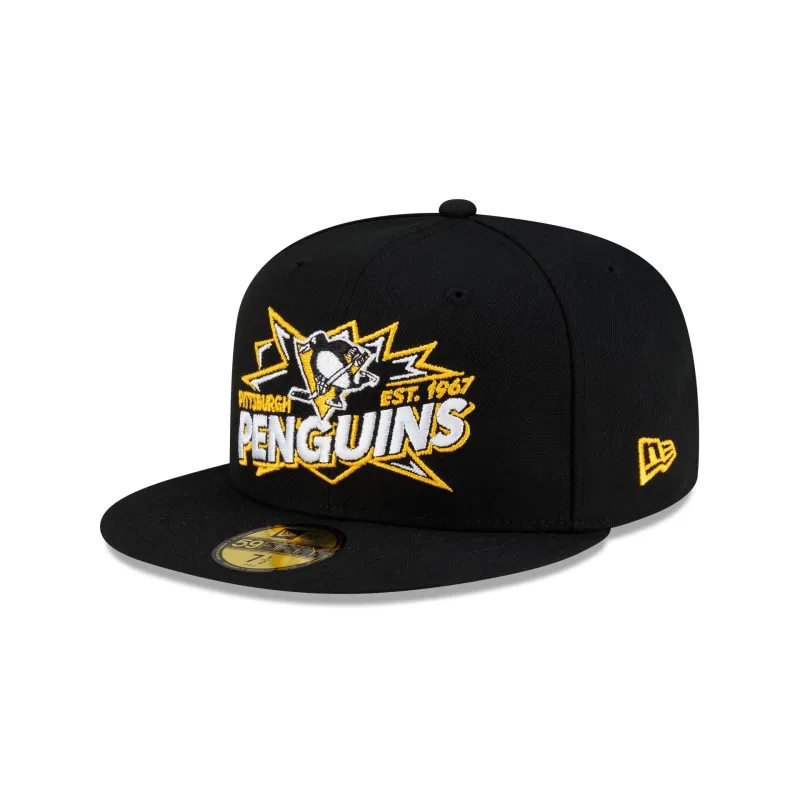 Pittsburgh Penguins Top Shelf 59FIFTY Fitted Hat made by New Era