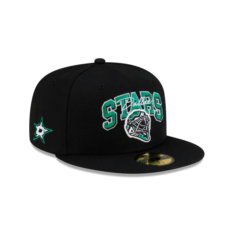 Dallas Stars Arch Mask 59FIFTY Fitted Hat made by New Era