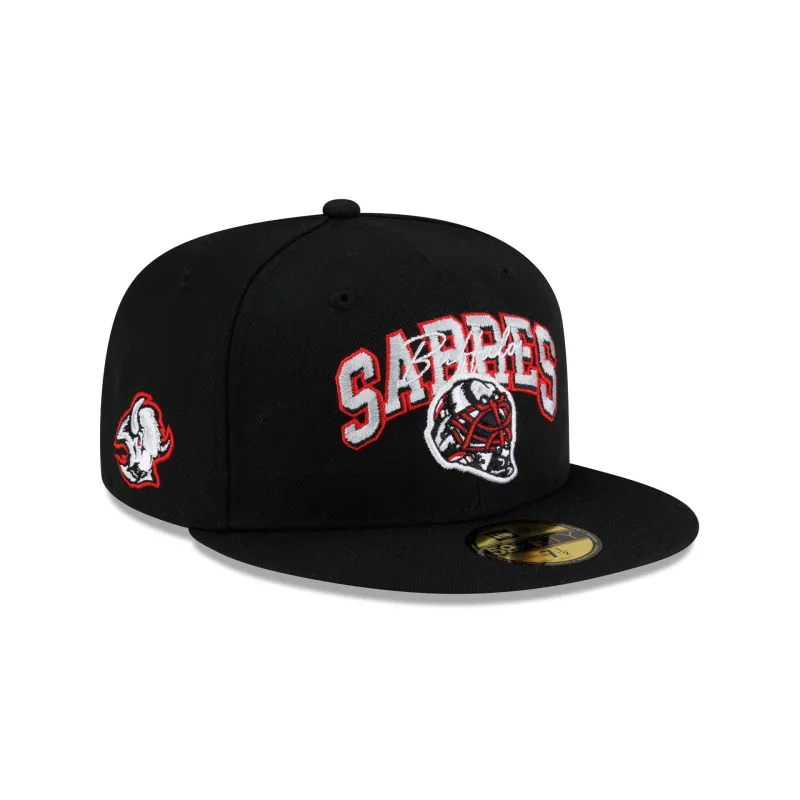 Buffalo Sabres Arch Mask 59FIFTY Fitted Hat made by New Era