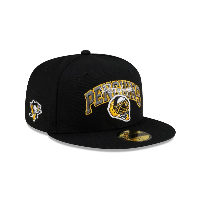 Pittsburgh Penguins Arch Mask 59FIFTY Fitted Hat made by New Era