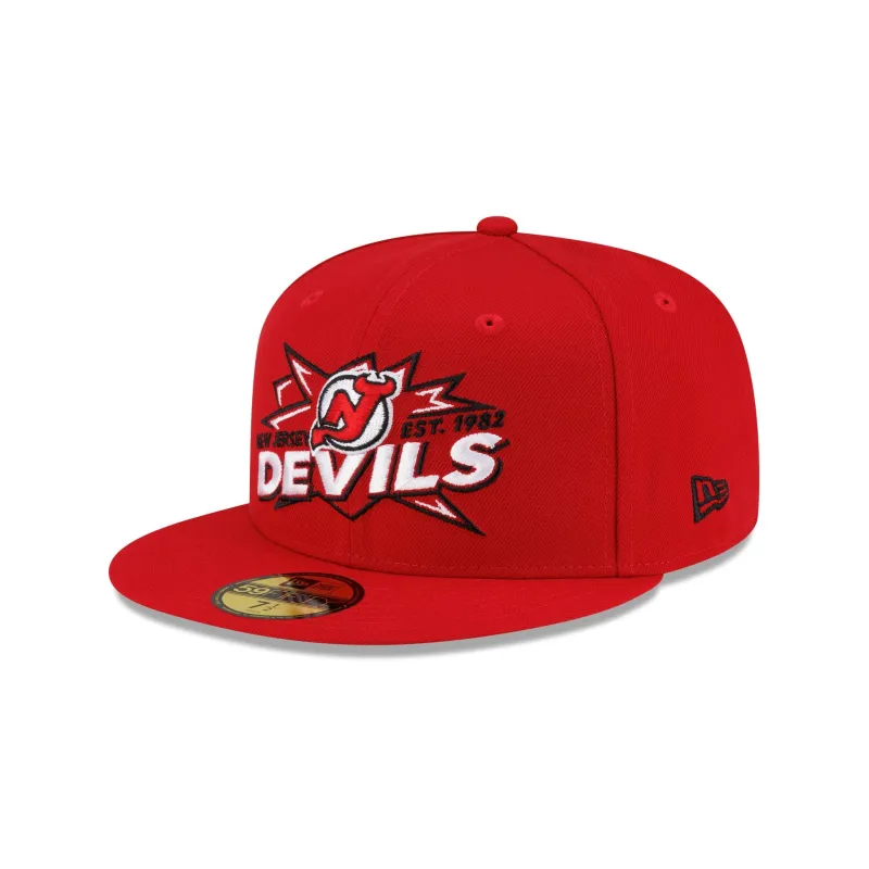 New Jersey Devils Top Shelf 59FIFTY Fitted Hat made by New Era