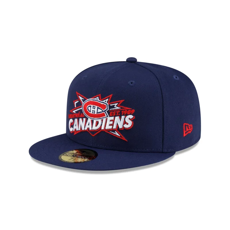 Montreal Canadiens Top Shelf 59FIFTY Fitted Hat made by New Era