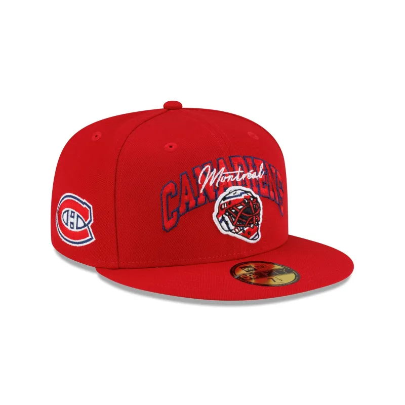 Montreal Canadiens Arch Mask 59FIFTY Fitted Hat made by New Era