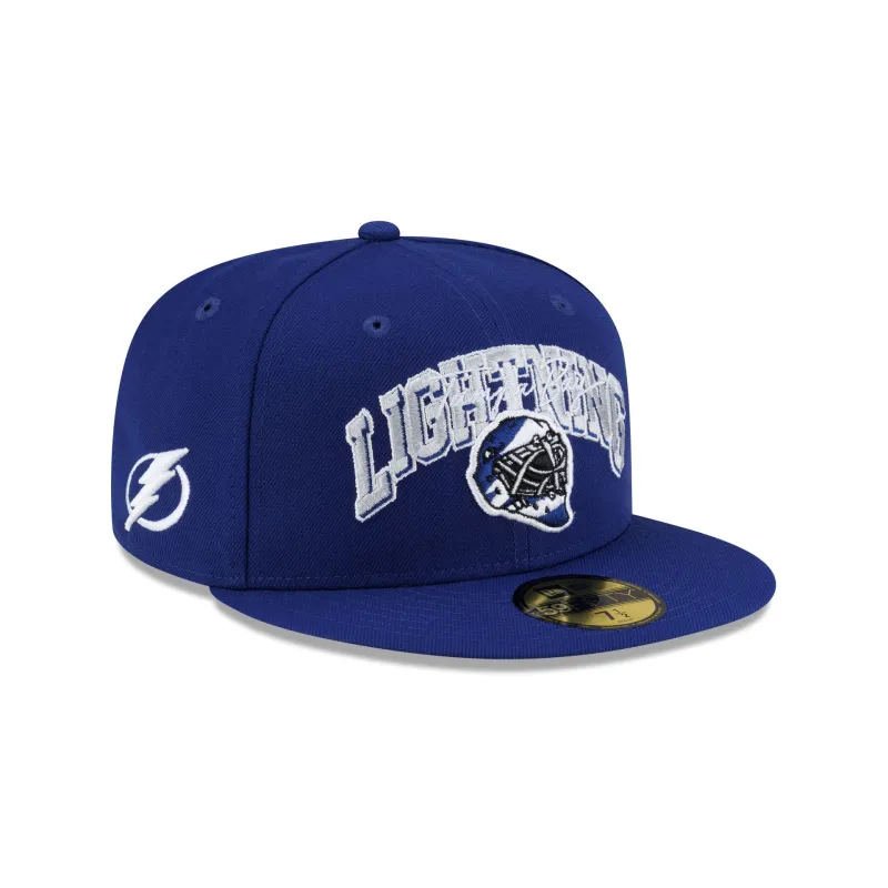 Tampa Bay Lightning Arch Mask 59FIFTY Fitted Hat made by New Era
