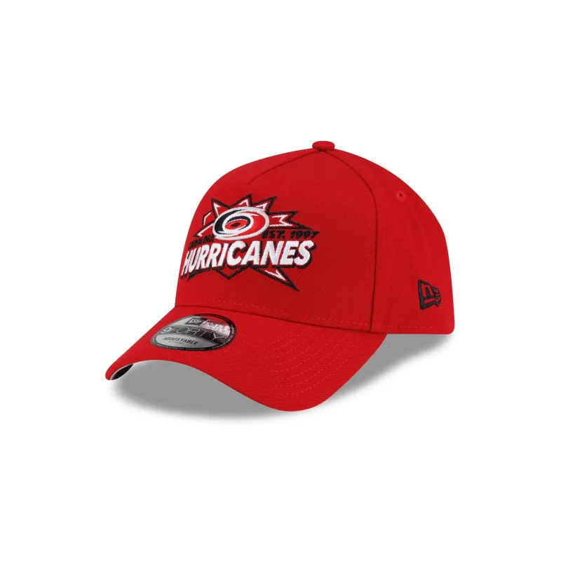 Carolina Hurricanes Top Shelf 9FORTY A-Frame Snapback Hat made by New Era