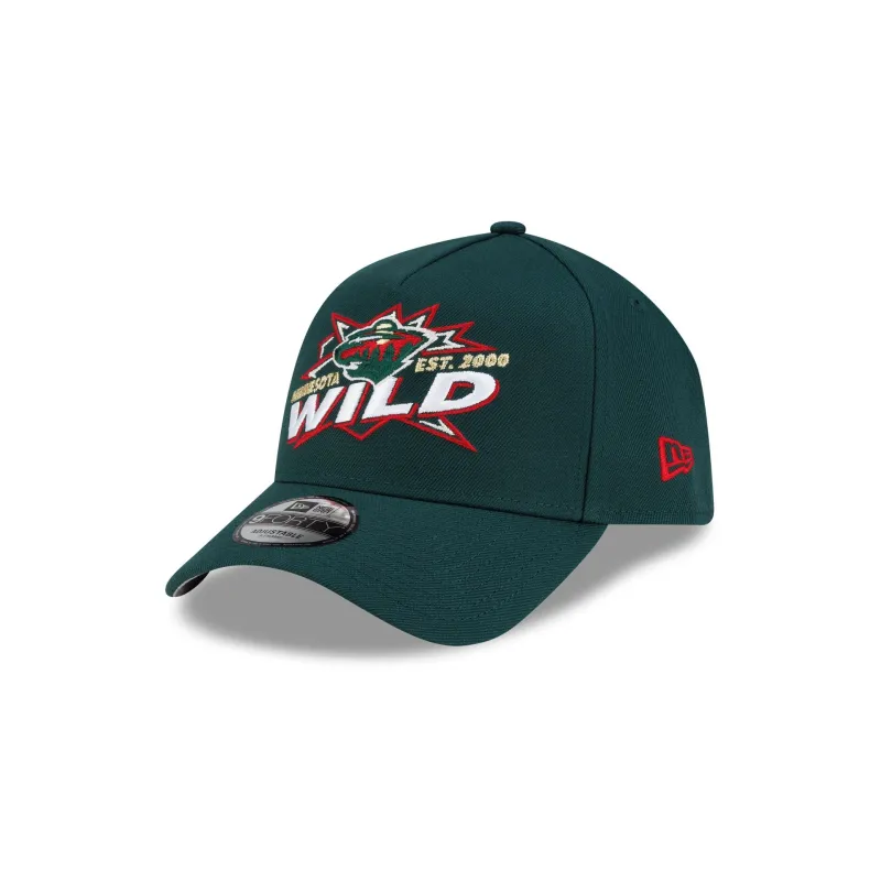 Minnesota Wild Top Shelf 9FORTY A-Frame Snapback Hat made by New Era