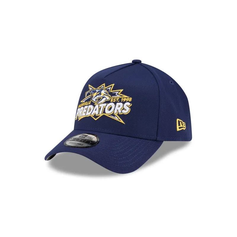 Nashville Predators Top Shelf 9FORTY A-Frame Snapback Hat made by New Era