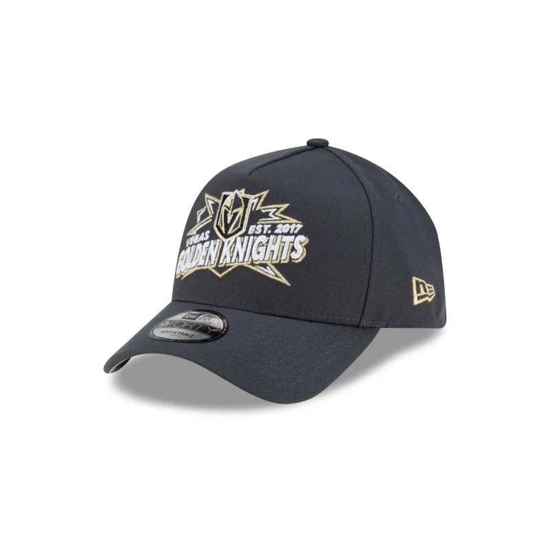 Vegas Golden Knights Top Shelf 9FORTY A-Frame Snapback Hat made by New Era
