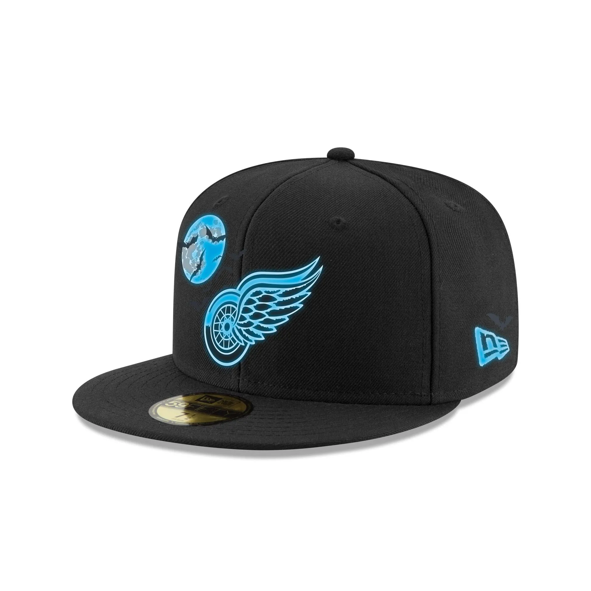 Detroit Red Wings Glow-in-the-Dark Bats 59FIFTY Fitted Hat sold by New Era product image thumbnail 3