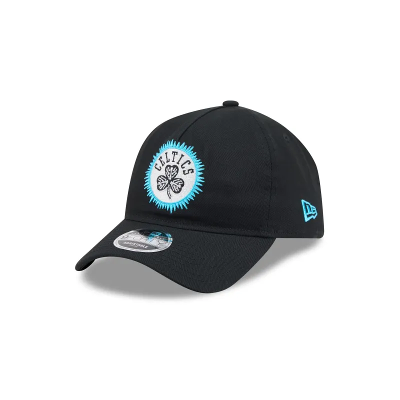 Boston Celtics Electric Shock 9FORTY A-Frame Unstructured Snapback Hat made by New Era