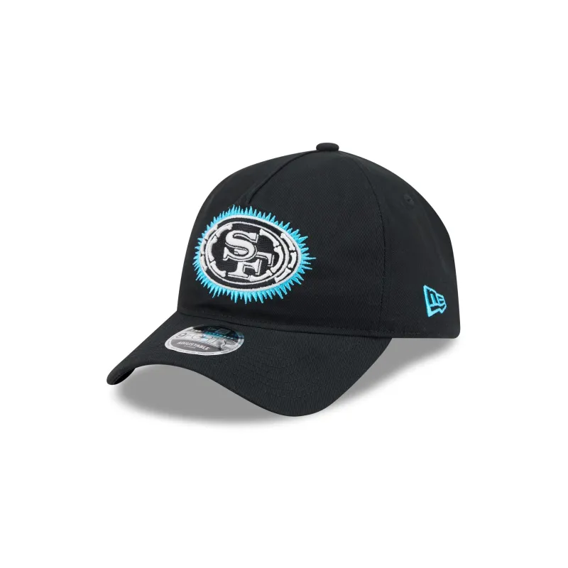San Francisco 49ers Electric Shock 9FORTY A-Frame Unstructured Snapback Hat made by New Era