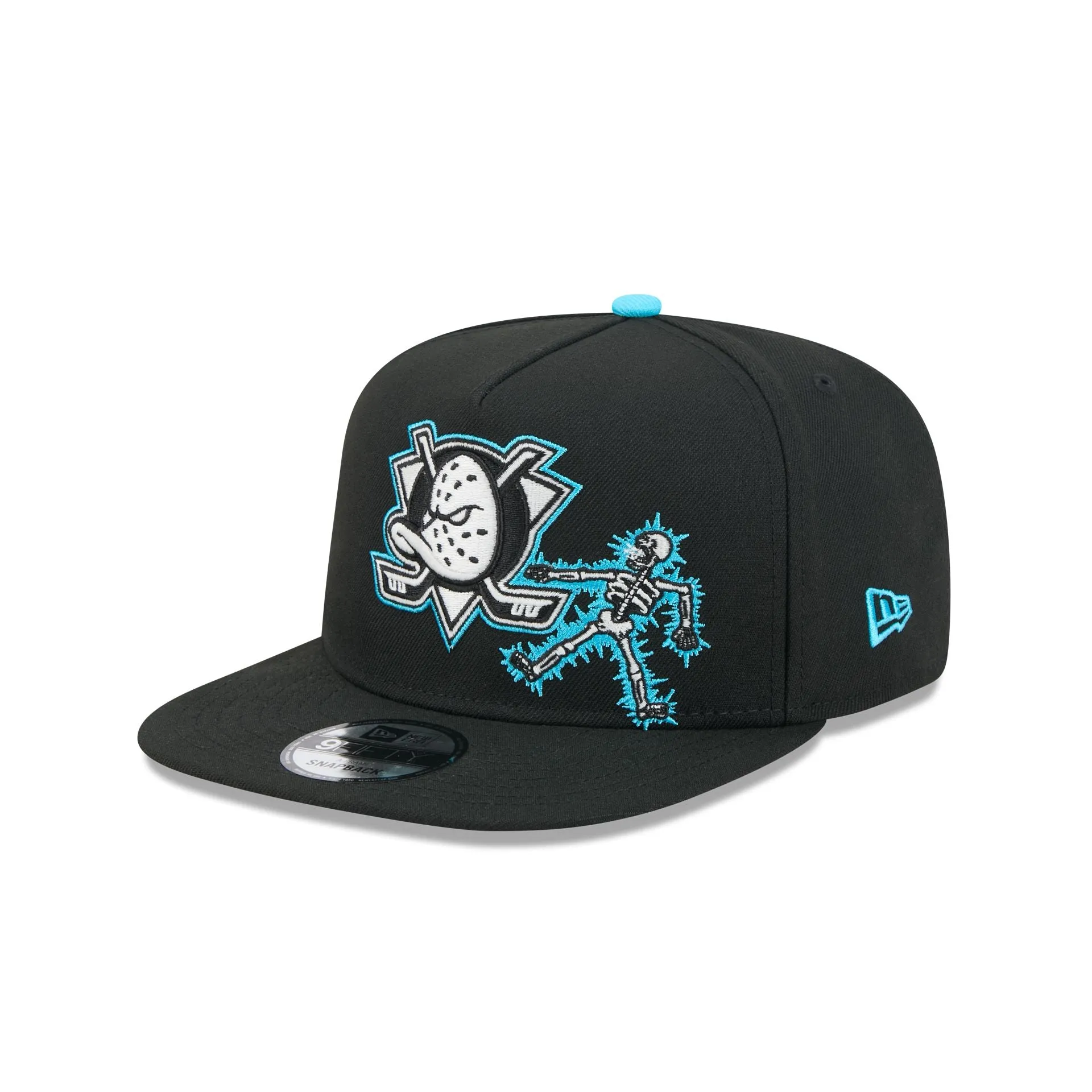 Anaheim Ducks Electric Shock Skeleton 9FIFTY A-Frame Snapback Hat sold by New Era