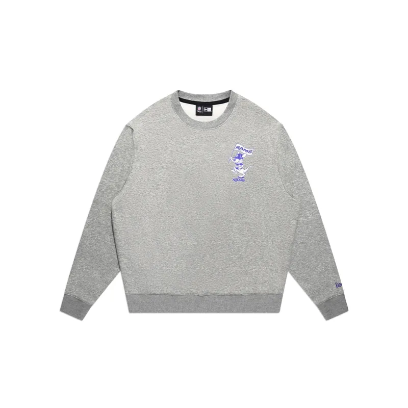 Los Angeles Rams 2026 Melbourne Game Gray Crewneck made by New Era