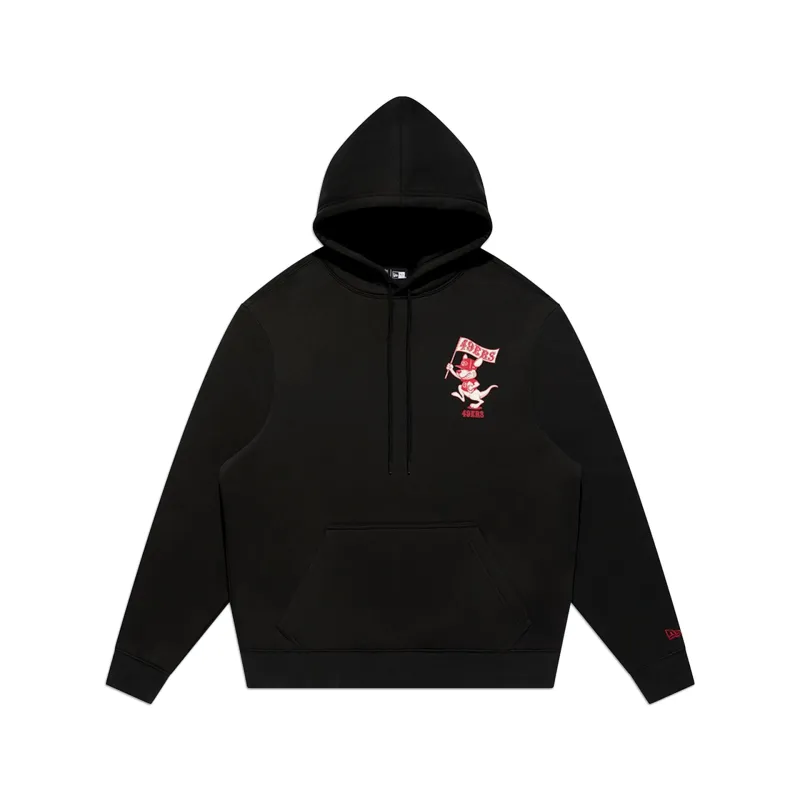 San Francisco 49ers 2026 Melbourne Game Black Hoodie made by New Era