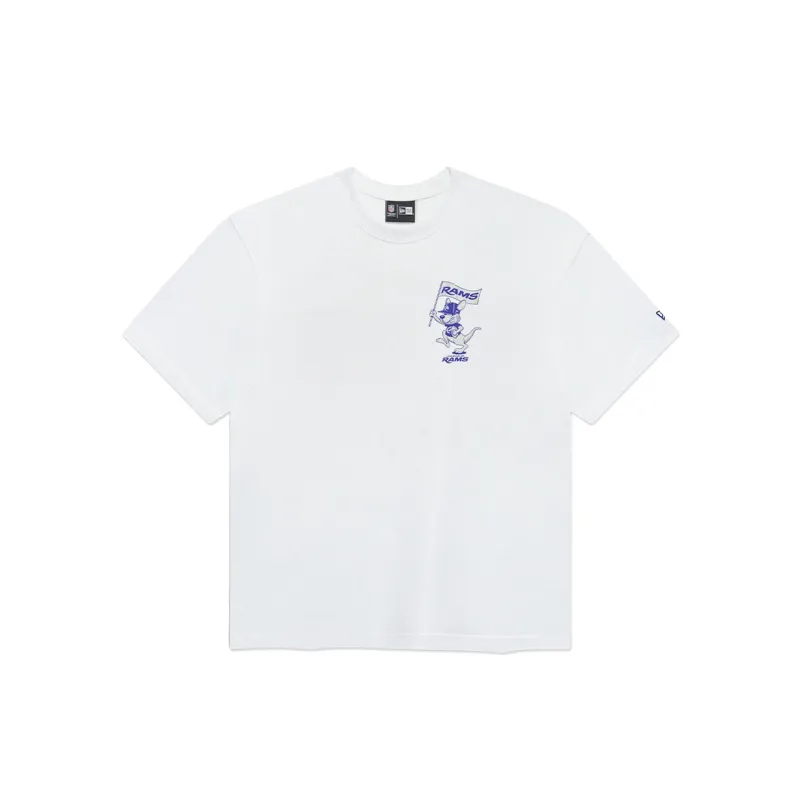 Los Angeles Rams 2026 Melbourne Game White T-Shirt made by New Era