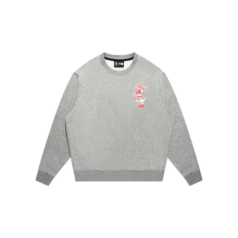 San Francisco 49ers 2026 Melbourne Game Gray Crewneck made by New Era