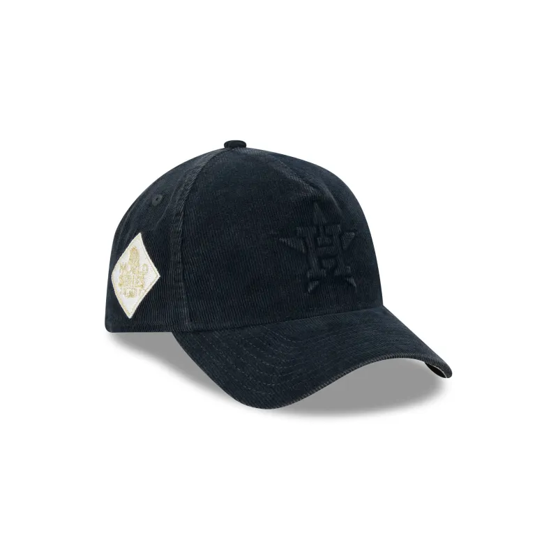 Houston Astros Washed Thin Wale Cord 9FORTY A-Frame Unstructured Snapback Hat made by New Era