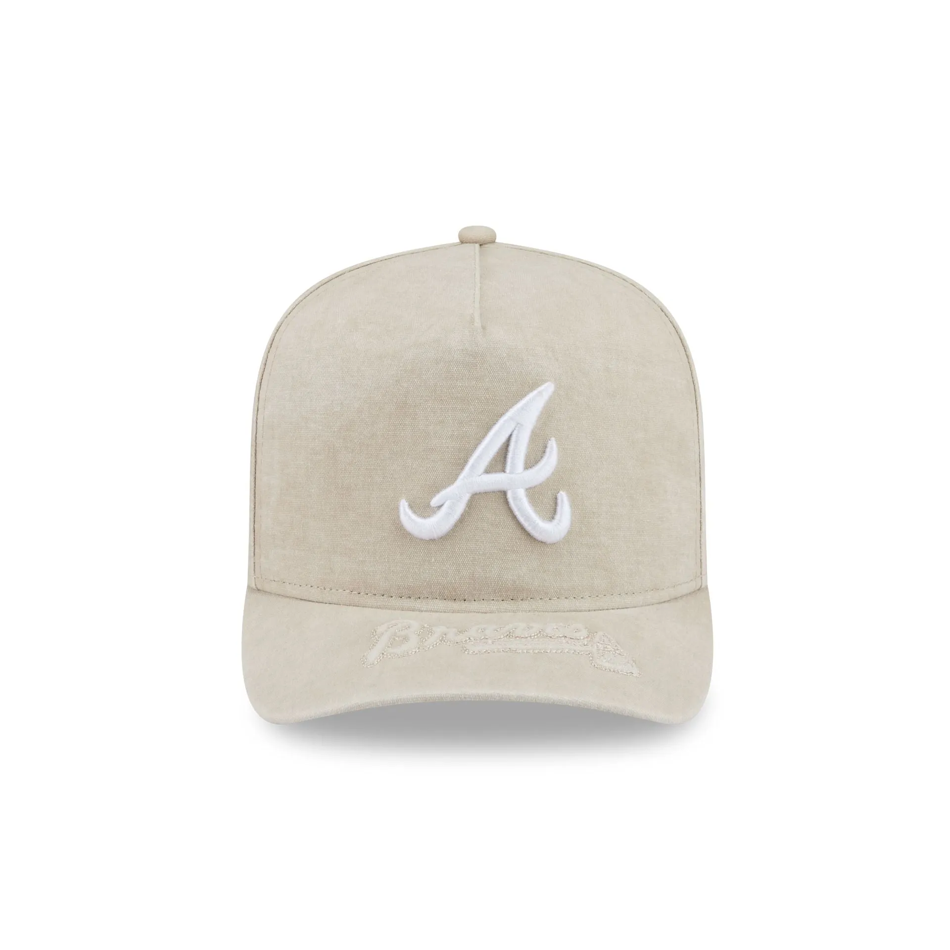 Atlanta Braves Brushed Cotton Stone 9FIFTY A-Frame Snapback Hat sold by New Era product image thumbnail 2
