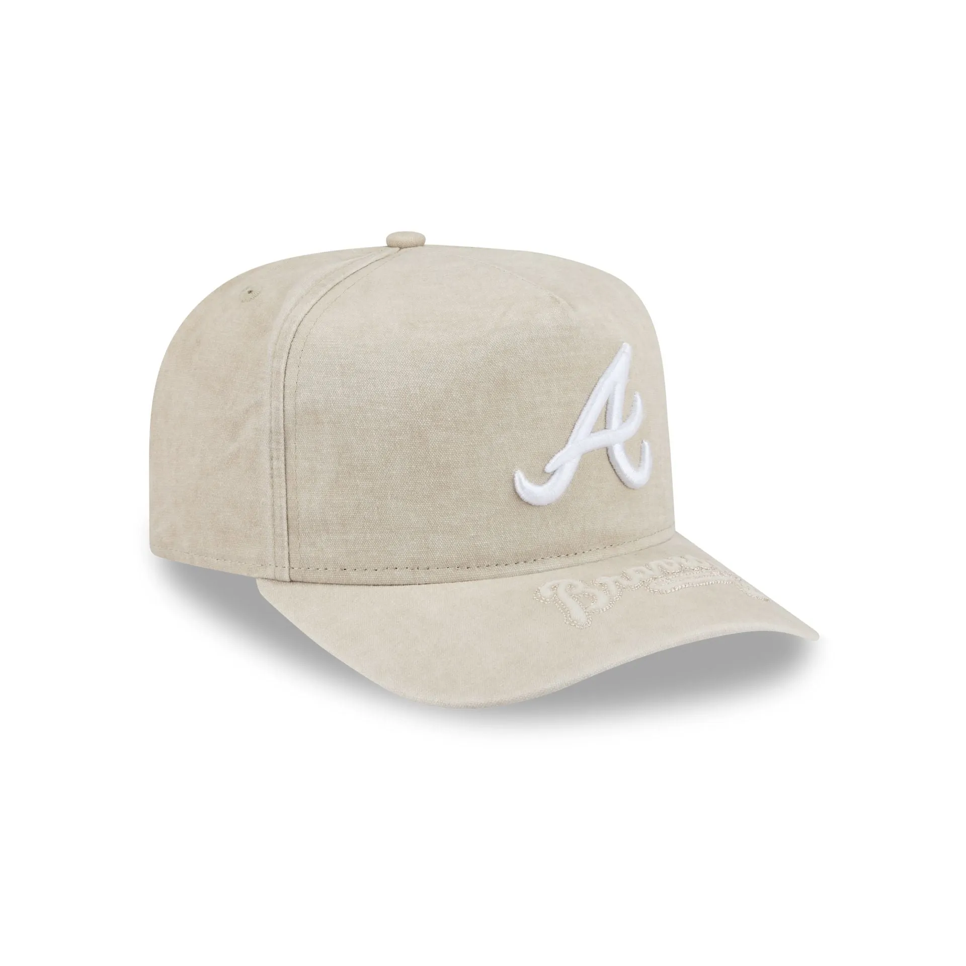 Atlanta Braves Brushed Cotton Stone 9FIFTY A-Frame Snapback Hat sold by New Era product image thumbnail 3
