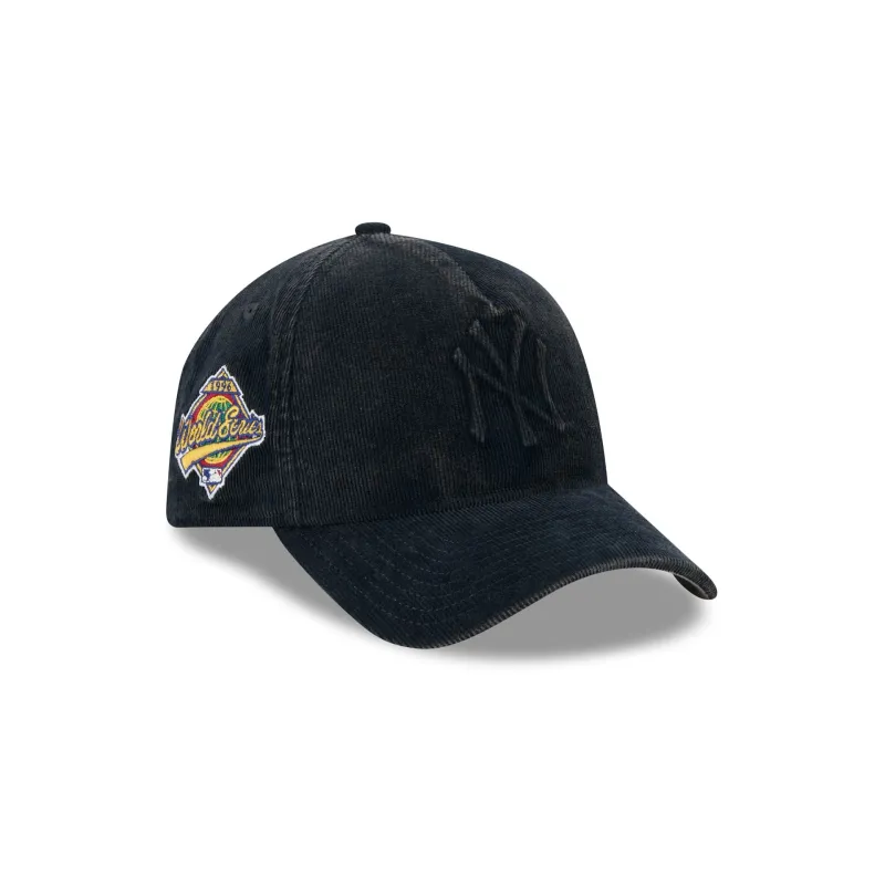 New York Yankees Washed Thin Wale Cord 9FORTY A-Frame Unstructured Snapback Hat made by New Era