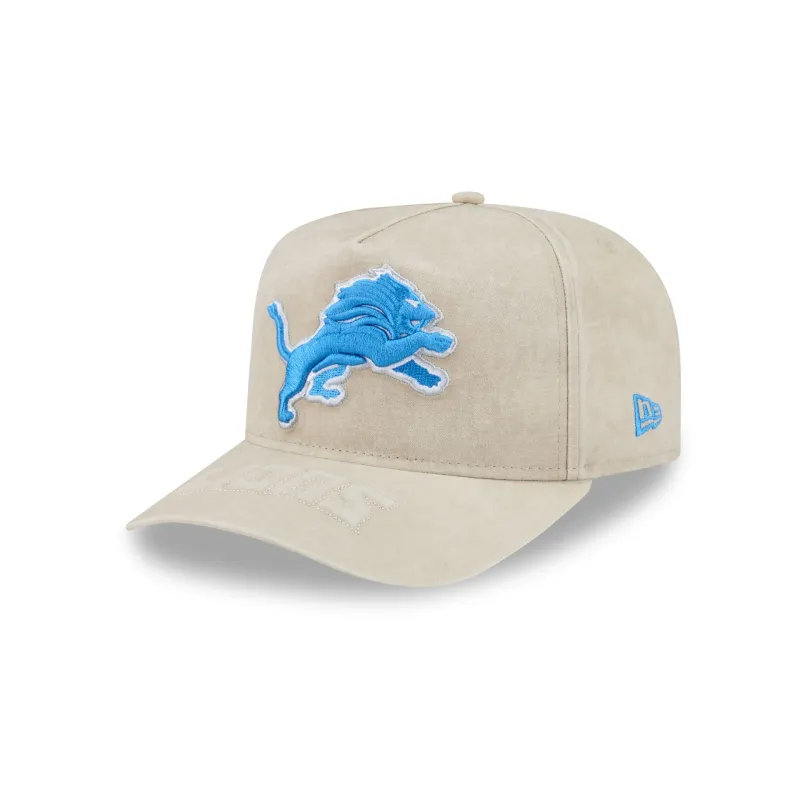 Detroit Lions Brushed Cotton Stone 9FIFTY A-Frame Snapback Hat made by New Era