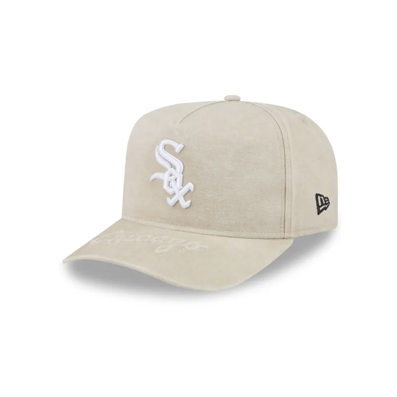 Chicago White Sox Brushed Cotton Stone 9FIFTY A-Frame Snapback Hat made by New Era