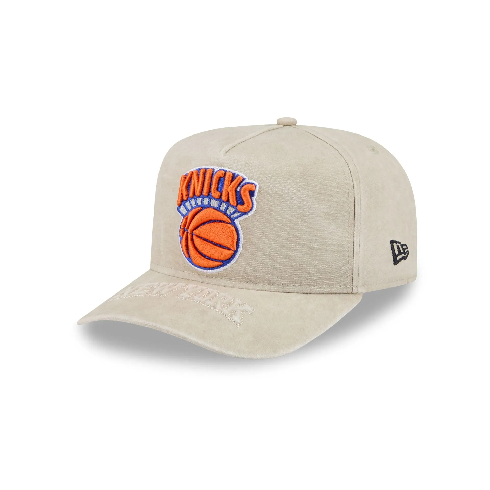 New York Knicks Brushed Cotton Stone 9FIFTY A-Frame Snapback Hat sold by New Era