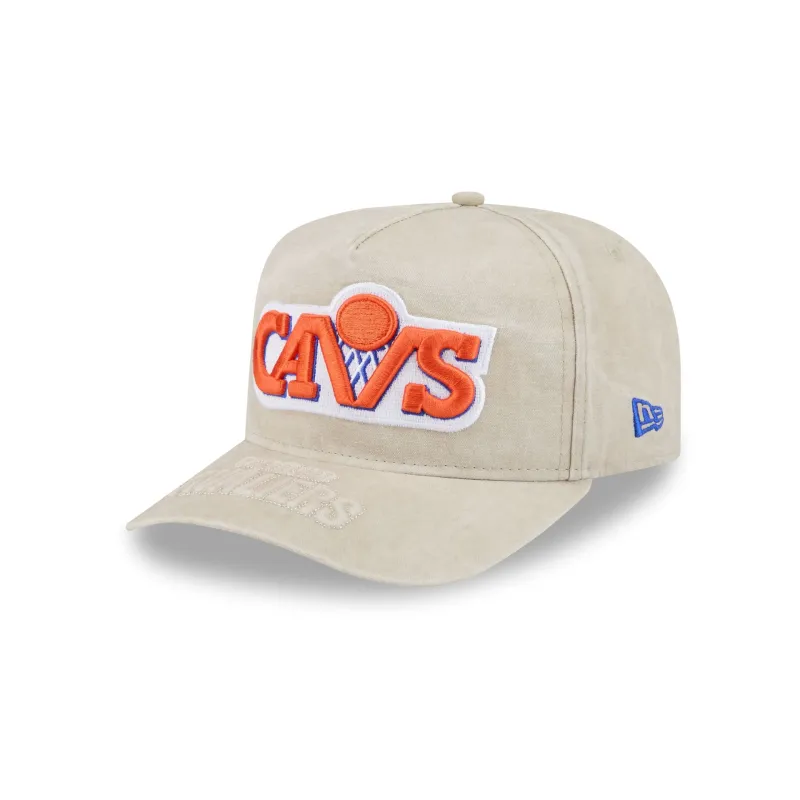 Cleveland Cavaliers Brushed Cotton Stone 9FIFTY A-Frame Snapback Hat made by New Era