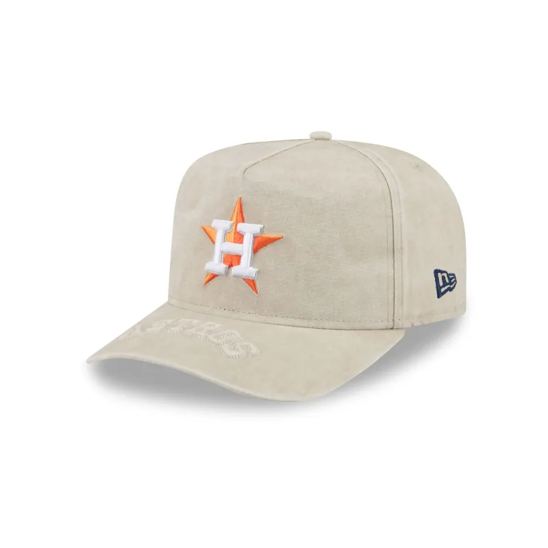 Houston Astros Brushed Cotton Stone 9FIFTY A-Frame Snapback Hat made by New Era