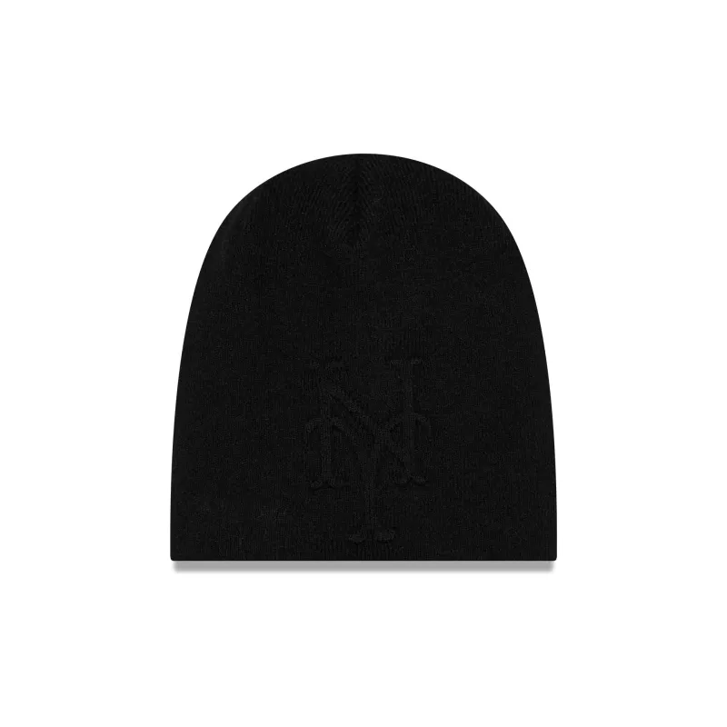 New York Mets Tonal Cuffless Knit Beanie Hat made by New Era