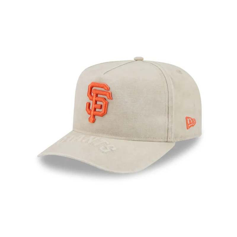 San Francisco Giants Brushed Cotton Stone 9FIFTY A-Frame Snapback Hat made by New Era