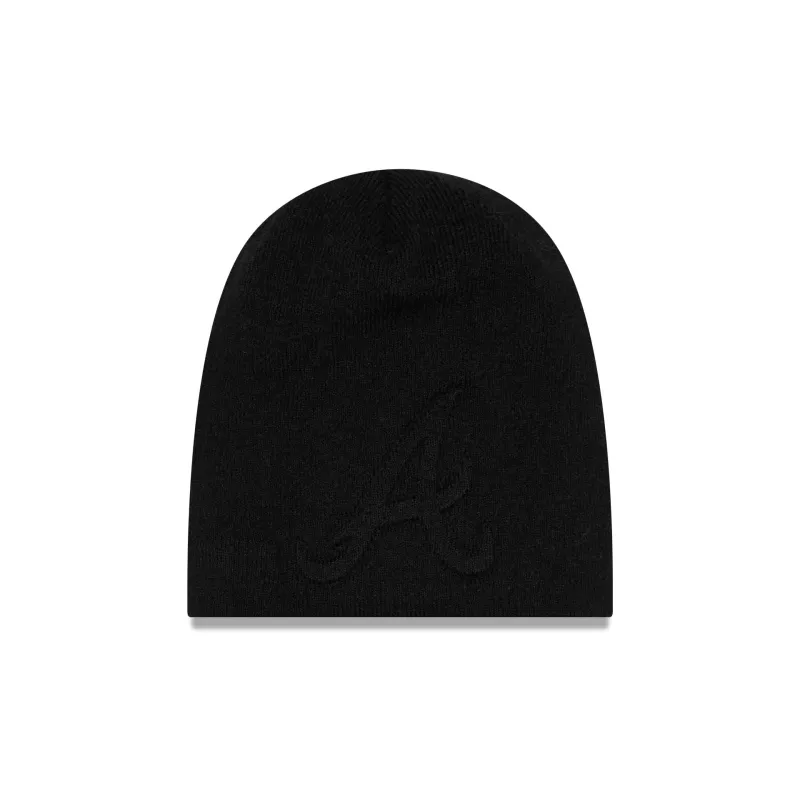 Atlanta Braves Tonal Cuffless Knit Beanie Hat made by New Era